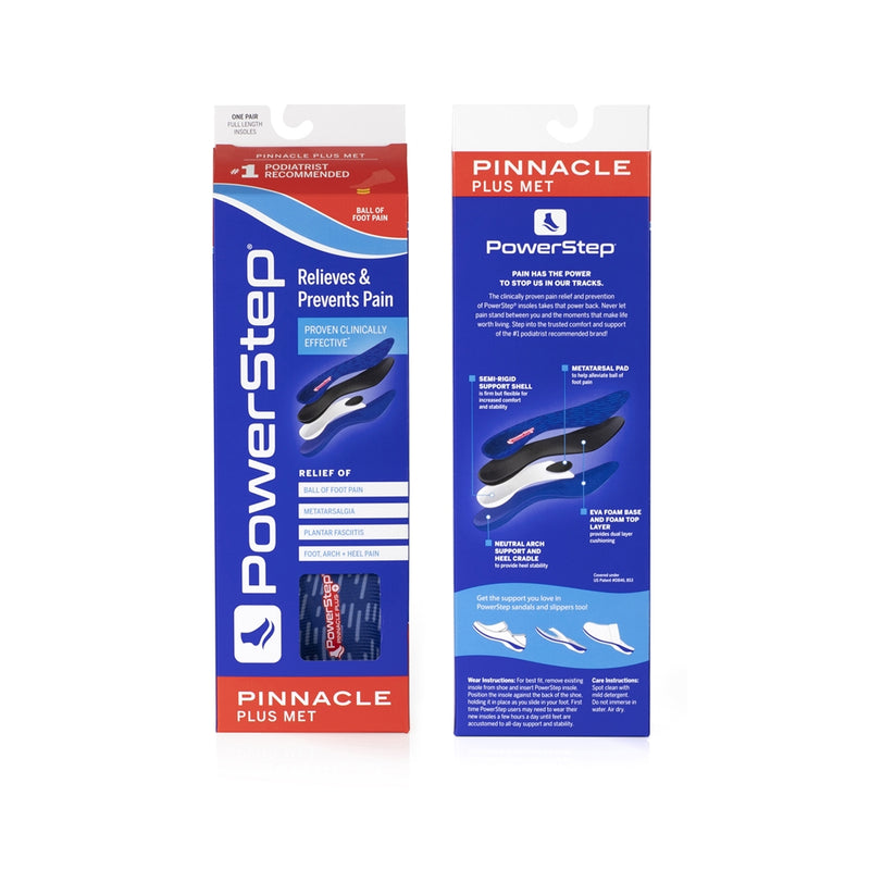 PowerStep® Pinnacle Plus Met Full Length Insole