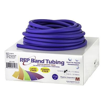 REP Band Resistive Exercise Tubing, Latex Free