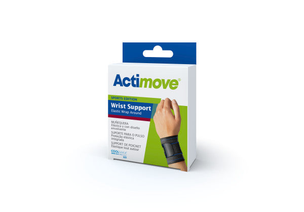 Actimove Wrist Support Elastic Wrap Around Universal, Black