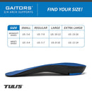 Tuli's Gaitors 3/4 Length Arch Supports
