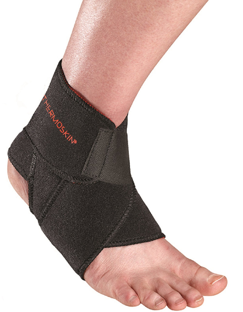 Thermoskin Sport Ankle Wrap, Black, OSFM