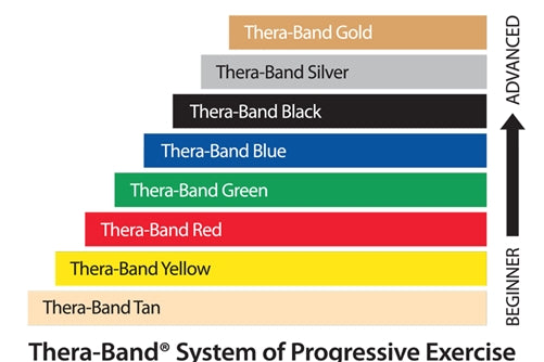 TheraBand Professional Pre-Cut Non-Latex Resistance Bands