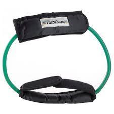 TheraBand Professional Latex Resistance Tubing, 12 Inch Loop With Padded Cuffs