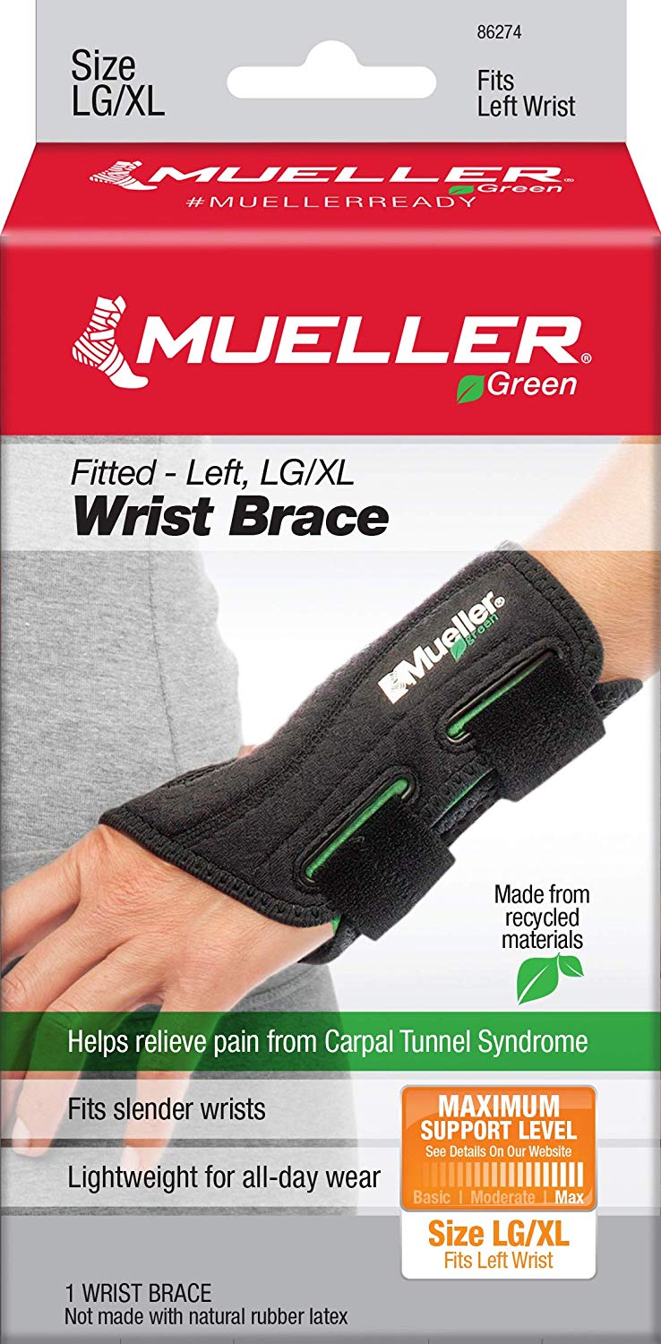 Mueller Green Fitted Wrist Brace