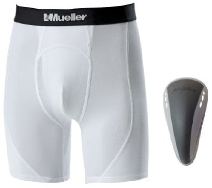 Mueller Athletic Support Shorts/Briefs w/Flex Shield Cup